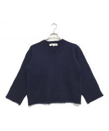 COMME des GARCONS SHIRT（コムデギャルソンシャツ）の古着「Vネックニット」｜ネイビー