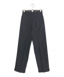 COMME des GARCONS（コムデギャルソン）の古着「2タックウールパンツ」｜ブラック