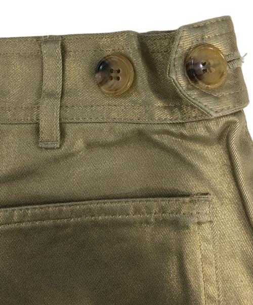 COMME des GARCONS HOMME PLUS（コムデギャルソンオムプリュス）COMME des GARCONS HOMME PLUS (コムデギャルソンオムプリュス) コーティングワイドパンツ ゴールド サイズ:Sの古着・服飾アイテム