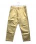 COMME des GARCONS HOMME PLUS（コムデギャルソンオムプリュス）の古着「コーティングワイドパンツ」｜ゴールド