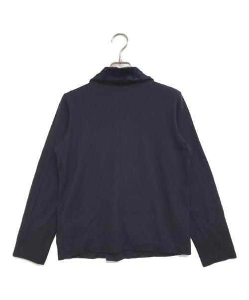 tricot COMME des GARCONS（トリココムデギャルソン）tricot COMME des GARCONS (トリココムデギャルソン) 切替ウールシャツ ネイビー サイズ:表記なしの古着・服飾アイテム