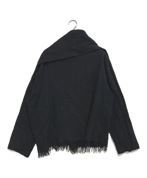 tricot COMME des GARCONS（トリココムデギャルソン）tricot COMME des GARCONS (トリココムデギャルソン) 90's 変形フリンジ縮絨ジャケット ブラック サイズ:表記なしの古着・服飾アイテム