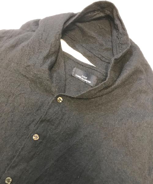 tricot COMME des GARCONS（トリココムデギャルソン）tricot COMME des GARCONS (トリココムデギャルソン) 90's 変形フリンジ縮絨ジャケット ブラック サイズ:表記なしの古着・服飾アイテム