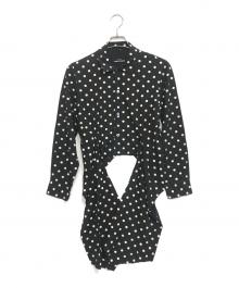 tricot COMME des GARCONS（トリココムデギャルソン）の古着「90's 変形ドットシャツ」｜ブラック