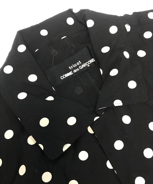 tricot COMME des GARCONS（トリココムデギャルソン）tricot COMME des GARCONS (トリココムデギャルソン) 90's 変形ドットシャツ ブラック サイズ:表記なしの古着・服飾アイテム