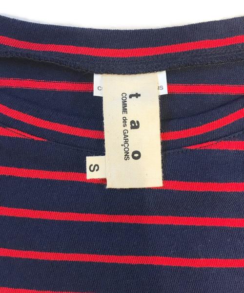 TAO COMME des GARCONS（タオ コムデギャルソン）TAO COMME des GARCONS (タオ コムデギャルソン) ボーダーカットソー レッド サイズ:Sの古着・服飾アイテム