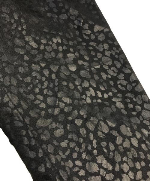 BLACK COMME des GARCONS（ブラックコムデギャルソン）BLACK COMME des GARCONS (ブラックコムデギャルソン) 豹柄パンツ ブラック サイズ:Mの古着・服飾アイテム