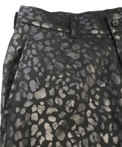 BLACK COMME des GARCONS（ブラックコムデギャルソン）BLACK COMME des GARCONS (ブラックコムデギャルソン) 豹柄パンツ ブラック サイズ:Mの古着・服飾アイテム