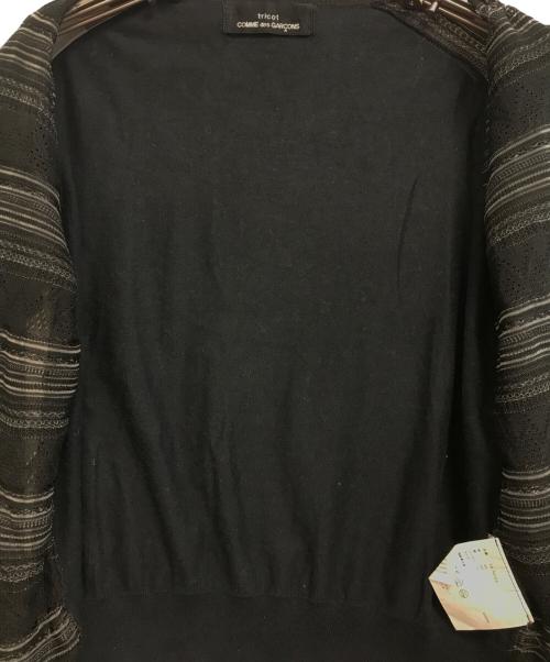tricot COMME des GARCONS（トリココムデギャルソン）tricot COMME des GARCONS (トリココムデギャルソン) 切替ニットカーディガン ブラック サイズ:表記なしの古着・服飾アイテム