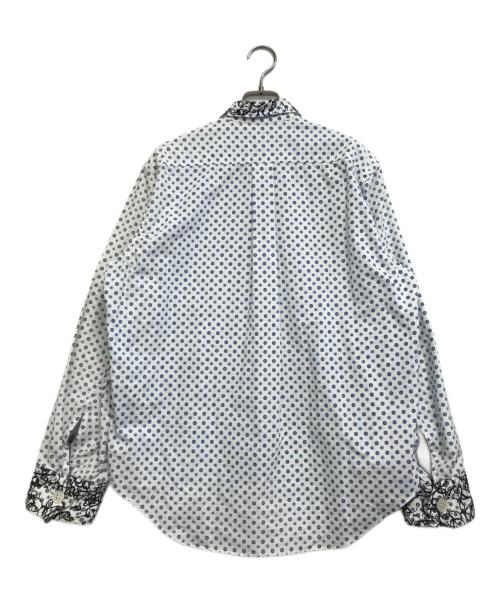 COMME des GARCONS SHIRT（コムデギャルソンシャツ）COMME des GARCONS SHIRT (コムデギャルソンシャツ) 総柄シャツ ホワイト サイズ:Ｓの古着・服飾アイテム