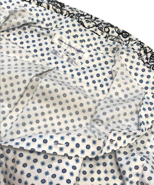 COMME des GARCONS SHIRT（コムデギャルソンシャツ）COMME des GARCONS SHIRT (コムデギャルソンシャツ) 総柄シャツ ホワイト サイズ:Ｓの古着・服飾アイテム