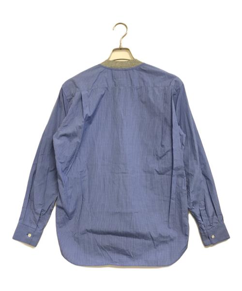 COMME des GARCONS SHIRT（コムデギャルソンシャツ）COMME des GARCONS SHIRT (コムデギャルソンシャツ) バンドカラーシャツ ブルー サイズ:Sの古着・服飾アイテム