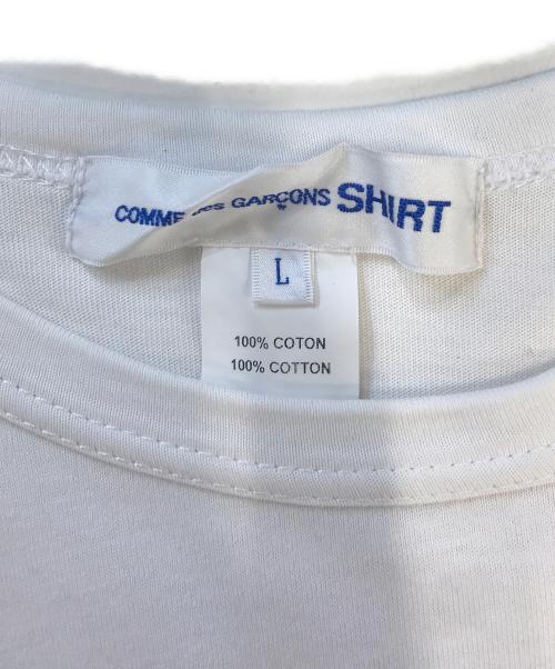 COMME des GARCONS SHIRT（コムデギャルソンシャツ）COMME des GARCONS SHIRT (コムデギャルソンシャツ) Invader (インベーダー) ロングスリーブカットソー ホワイト サイズ:Lの古着・服飾アイテム