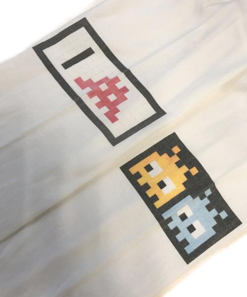 COMME des GARCONS SHIRT（コムデギャルソンシャツ）COMME des GARCONS SHIRT (コムデギャルソンシャツ) Invader (インベーダー) ロングスリーブカットソー ホワイト サイズ:Lの古着・服飾アイテム