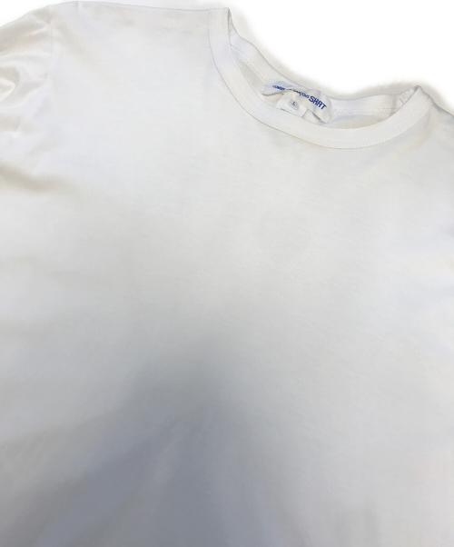 COMME des GARCONS SHIRT（コムデギャルソンシャツ）COMME des GARCONS SHIRT (コムデギャルソンシャツ) Invader (インベーダー) ロングスリーブカットソー ホワイト サイズ:Lの古着・服飾アイテム