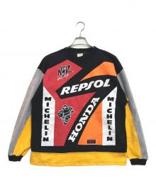 VINTAGE（ヴィンテージ）の古着「プリントスウェット」｜ブラック