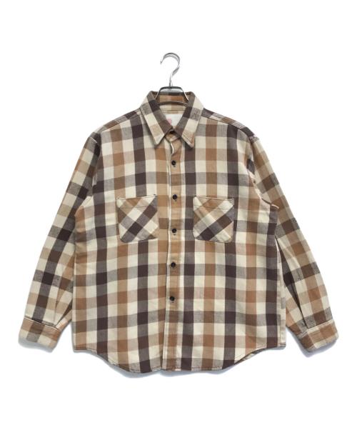 Sears（シアーズ）Sears (シアーズ) ネルシャツ ブラウン サイズ:表記なしの古着・服飾アイテム