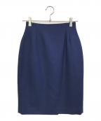Jean Paul Gaultier FEMMEジャンポールゴルチエ フェム）の古着「ウールスカート」｜ネイビー