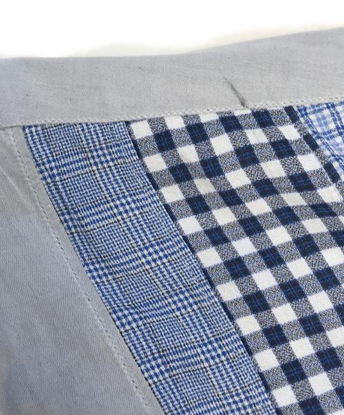 COMME des GARCONS SHIRT（コムデギャルソンシャツ）COMME des GARCONS SHIRT (コムデギャルソンシャツ) 切替ェックシャツ グレー サイズ:Ｓの古着・服飾アイテム