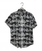 BLACK COMME des GARCONSブラックコムデギャルソン）の古着「総柄シャツ」｜ブラック