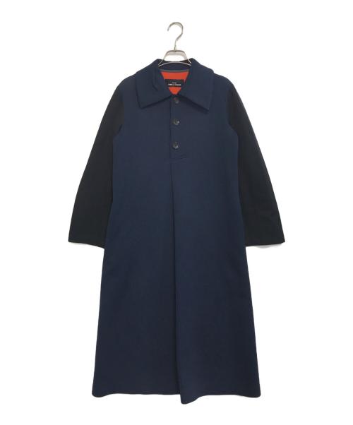 tricot COMME des GARCONS（トリココムデギャルソン）tricot COMME des GARCONS (トリココムデギャルソン) バイカラーシャツワンピース ネイビー×ブラック サイズ:表記なしの古着・服飾アイテム