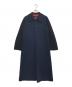 tricot COMME des GARCONS（トリココムデギャルソン）の古着「バイカラーシャツワンピース」｜ネイビー×ブラック
