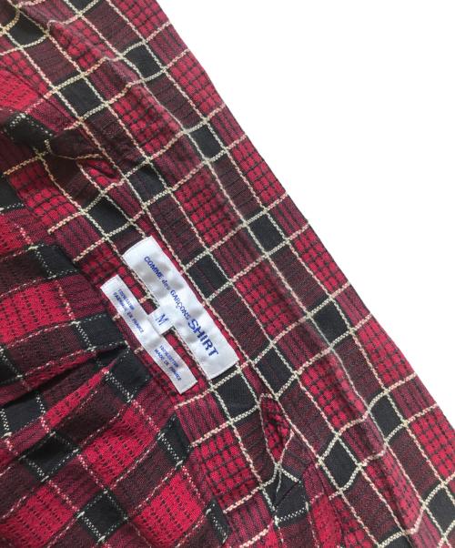 COMME des GARCONS SHIRT（コムデギャルソンシャツ）COMME des GARCONS SHIRT (コムデギャルソンシャツ) S/Sチェックシャツ レッド サイズ:Mの古着・服飾アイテム