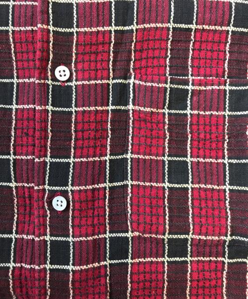 COMME des GARCONS SHIRT（コムデギャルソンシャツ）COMME des GARCONS SHIRT (コムデギャルソンシャツ) S/Sチェックシャツ レッド サイズ:Mの古着・服飾アイテム