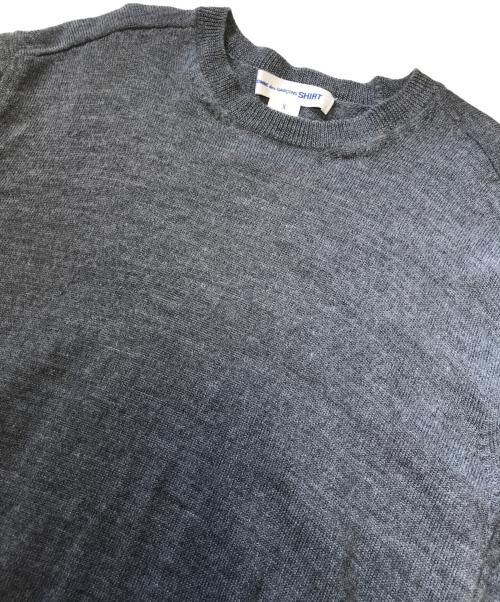 COMME des GARCONS SHIRT（コムデギャルソンシャツ）COMME des GARCONS SHIRT (コムデギャルソンシャツ) ニット グレー サイズ:Xの古着・服飾アイテム