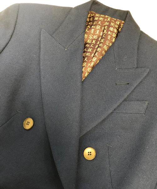 Jean Paul Gaultier homme（ジャンポールゴルチェオム）Jean Paul Gaultier homme (ジャンポールゴルチェオム) 裏漢字テーラードジャケット ネイビー サイズ:40の古着・服飾アイテム