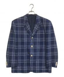 COMME des GARCONS HOMME（コムデギャルソン オム）の古着「チェックテーラードジャケット」｜ブルー