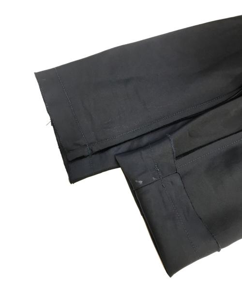 tricot COMME des GARCONS（トリココムデギャルソン）tricot COMME des GARCONS (トリココムデギャルソン) 異素材切替丸襟ジャケット レッド×ネイビー サイズ:Mの古着・服飾アイテム