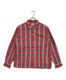 Amberley（アンバーリー）の古着「オンブレチェックシャツ」｜レッド×グレー