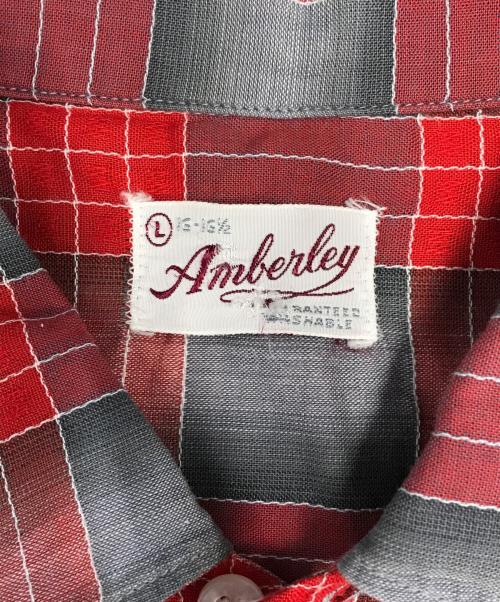 Amberley（アンバーリー）Amberley (アンバーリー) オンブレチェックシャツ レッド×グレー サイズ:Ｌの古着・服飾アイテム