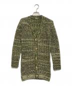 MIU MIUミュウミュウ）の古着「ローゲージニットカーディガン」｜グリーン