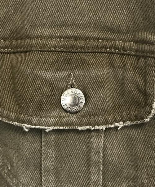 DOLCE & GABBANA（ドルチェ＆ガッバーナ）DOLCE & GABBANA (ドルチェ＆ガッバーナ) デニムトラッカージャケット ブラウン サイズ:54の古着・服飾アイテム