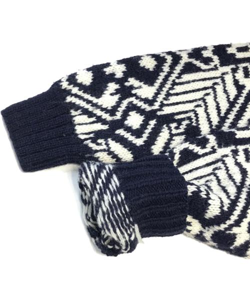 POLO RALPH LAUREN（ポロ・ラルフローレン）POLO RALPH LAUREN (ポロ・ラルフローレン) ネイティブ柄ニット ネイビー サイズ:Mの古着・服飾アイテム