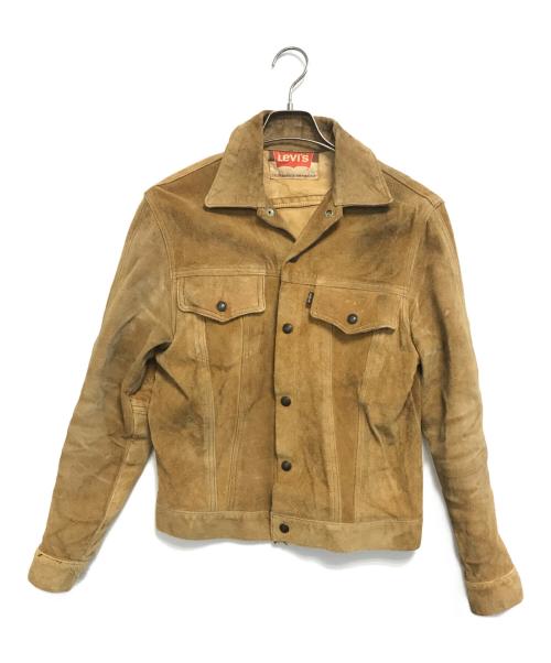 LEVI'S（リーバイス）LEVI'S (リーバイス) 3rdトラッカーレザースウェードジャケット ブラウン サイズ:表記なしの古着・服飾アイテム