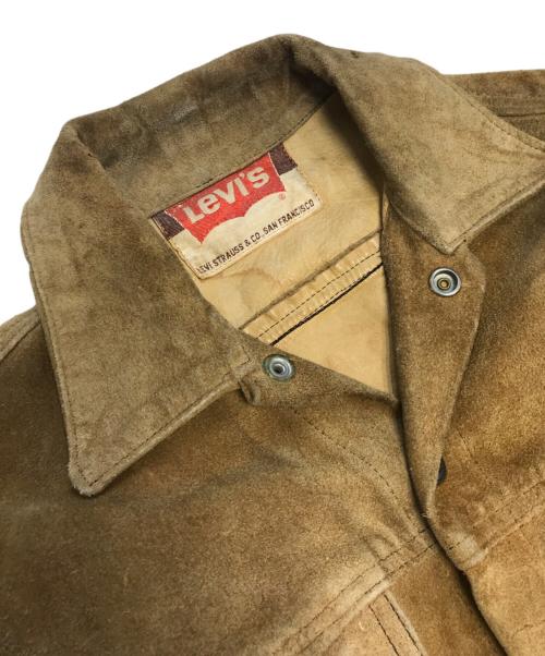 LEVI'S（リーバイス）LEVI'S (リーバイス) 3rdトラッカーレザースウェードジャケット ブラウン サイズ:表記なしの古着・服飾アイテム