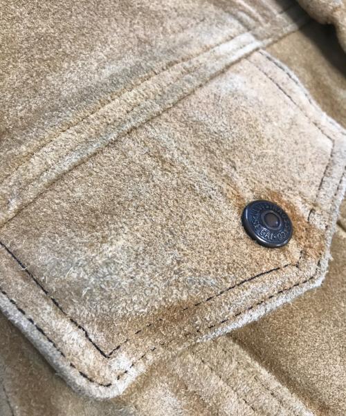 LEVI'S（リーバイス）LEVI'S (リーバイス) 3rdトラッカーレザースウェードジャケット ブラウン サイズ:表記なしの古着・服飾アイテム