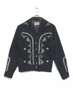 Rockmount Ranch Wearロックマウントランチウェア）の古着「ウエスタン刺繍ジャケット」｜ブラック