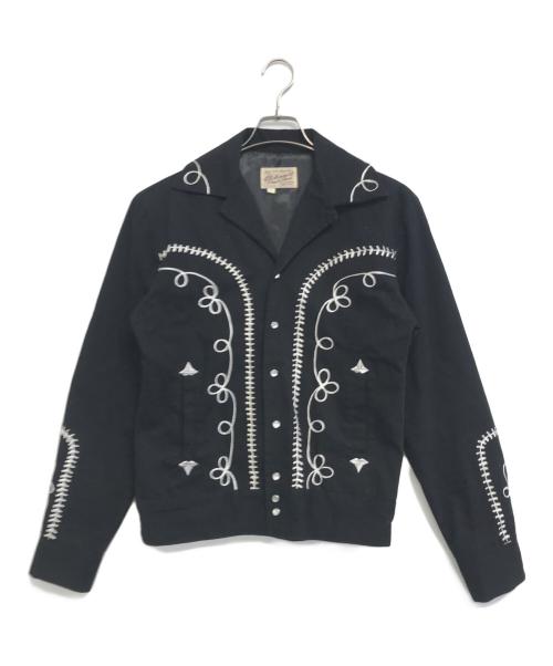 Rockmount Ranch Wear（ロックマウントランチウェア）Rockmount Ranch Wear (ロックマウントランチウェア) ウエスタン刺繍ジャケット ブラック サイズ:Sの古着・服飾アイテム