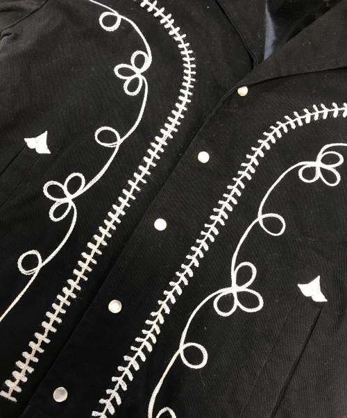 Rockmount Ranch Wear（ロックマウントランチウェア）Rockmount Ranch Wear (ロックマウントランチウェア) ウエスタン刺繍ジャケット ブラック サイズ:Sの古着・服飾アイテム