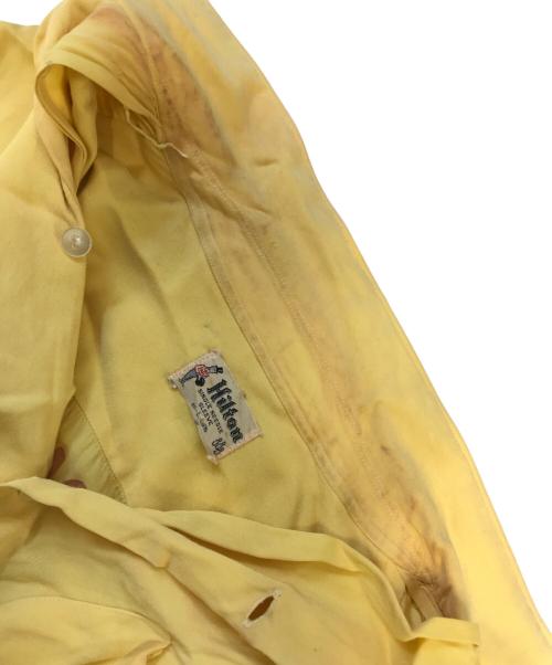 Hilton（ヒルトン）Hilton (ヒルトン) レーヨンボーリングシャツ イエロー サイズ:Lの古着・服飾アイテム