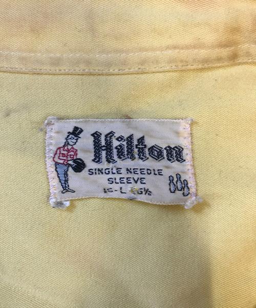 Hilton（ヒルトン）Hilton (ヒルトン) レーヨンボーリングシャツ イエロー サイズ:Lの古着・服飾アイテム