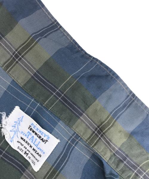 TOWN CRAFT（タウンクラフト）TOWN CRAFT (タウンクラフト) オープンカラーコットンシャツ ネイビー サイズ:Mの古着・服飾アイテム