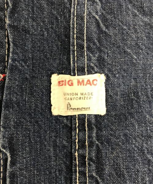 big mac（ビッグマック）big mac (ビッグマック) デニムオーバーオール インディゴ サイズ:表記なしの古着・服飾アイテム