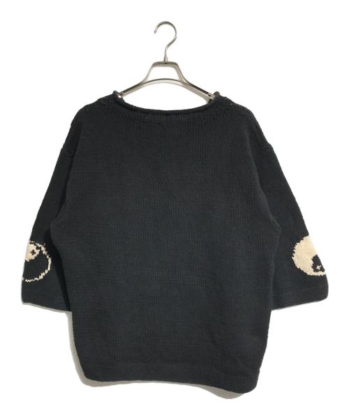 Mcmachan Woolen（マクマーンウーレン）Mcmachan Woolen (マクマーンウーレン) YIN&YANG NEPAL COTTON KNIT ブラック×ホワイト サイズ:表記なしの古着・服飾アイテム