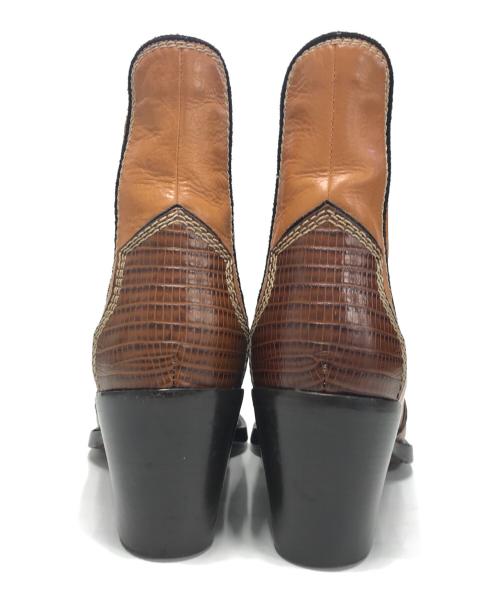 DSQUARED2（ディースクエアード）DSQUARED2 (ディースクエアード) ウェスタンブーツ ブラウン サイズ:43の古着・服飾アイテム