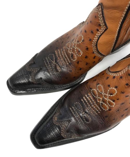 DSQUARED2（ディースクエアード）DSQUARED2 (ディースクエアード) ウェスタンブーツ ブラウン サイズ:43の古着・服飾アイテム